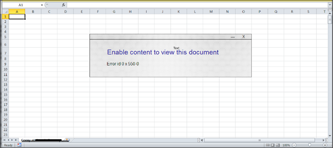 screenshot of excel file