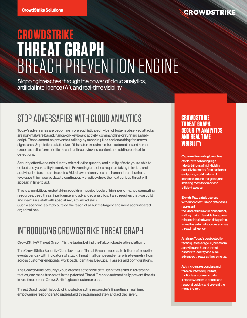 Threat Graph Data Sheet CrowdStrike