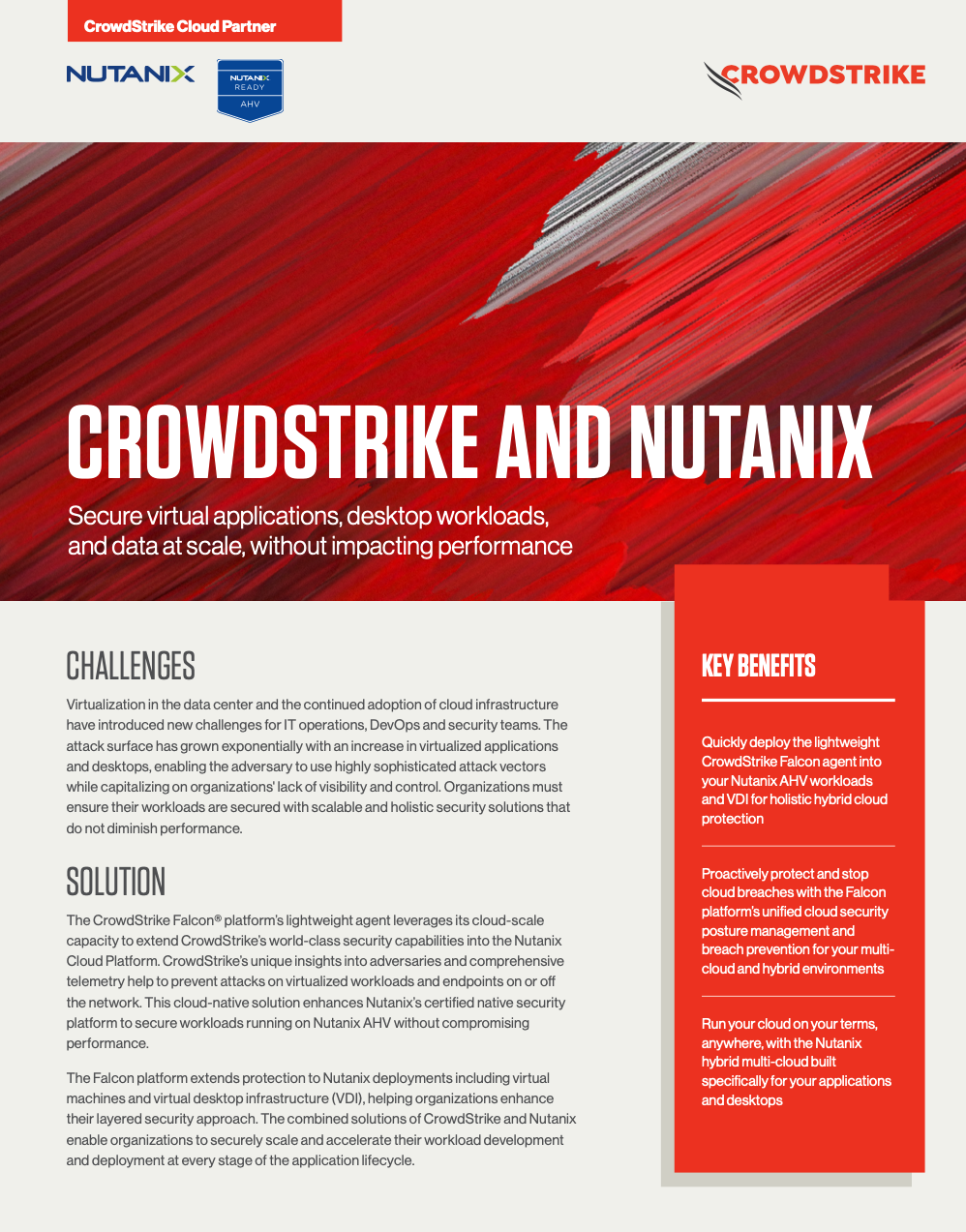 CrowdStrike and Nutanix Data Sheet CrowdStrike