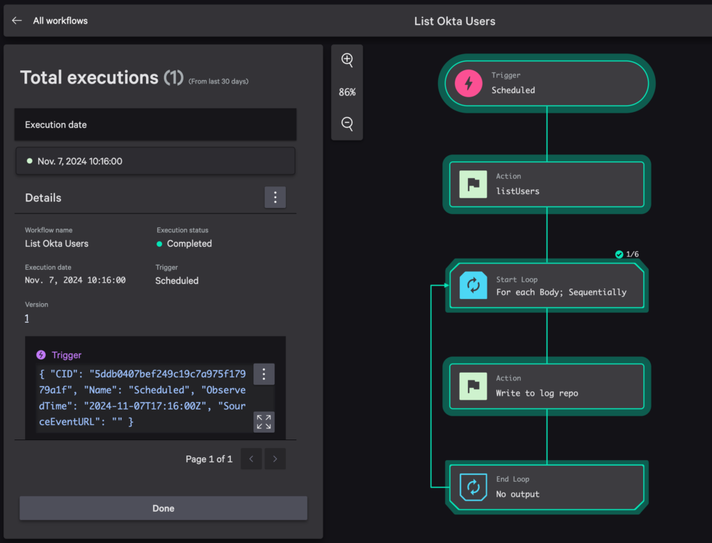 Workflow execution